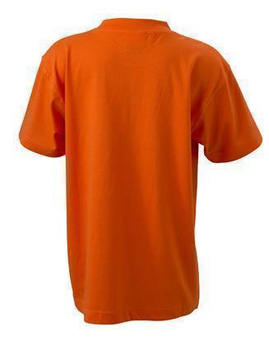 Kinder Basic T-Shirt ~ dunkelorange L