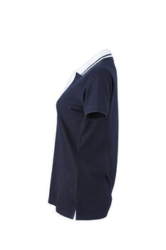 Damen Poloshirt ~ navy/wei S