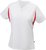 Damen Laufshirt von James & Nicholson ~ weiß/rot XL