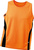 Laufshirt Tank Top ~ orange/schwarz XL