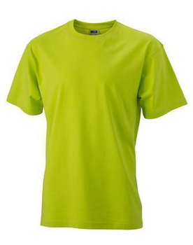 Komfort T-Shirt Rundhals  ~ acid-gelb 4XL