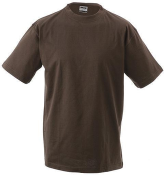 Komfort T-Shirt Rundhals  ~ braun 5XL