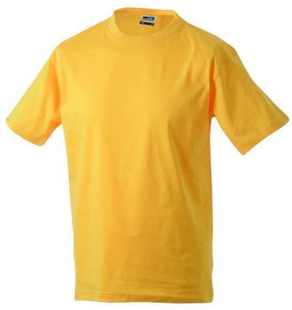 Komfort T-Shirt Rundhals  ~ goldgelb S
