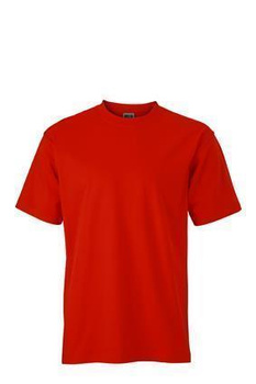 Komfort T-Shirt Rundhals  ~ tomatenrot 4XL