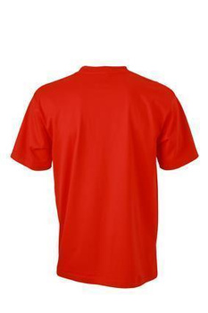 Komfort T-Shirt Rundhals  ~ tomatenrot 4XL