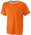 Kontrast Kontrast T-Shirt von James & Nicholson ~ orange/weiß L