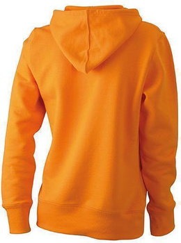 Damen Sweatshirt mit Kapuze ~ orange S
