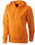 Damen Sweatshirt mit Kapuze ~ orange XXL