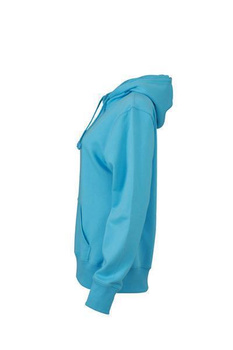 Damen Sweatshirt mit Kapuze ~ himmelblau S