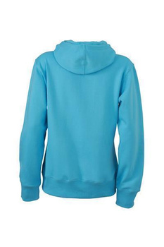 Damen Sweatshirt mit Kapuze ~ himmelblau M