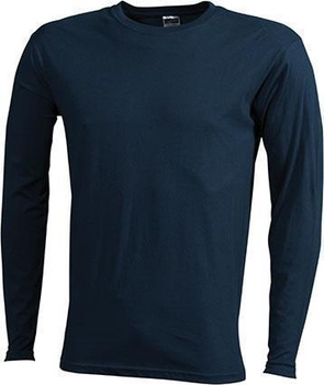 Trendiges Langarm T-Shirt ~ petrol 3XL