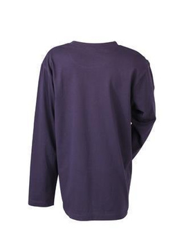 Kinder Langarm T-Shirt ~ aubergine XL