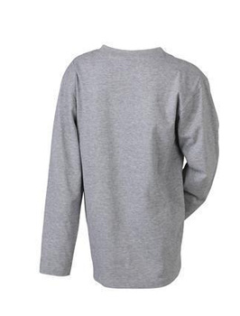 Kinder Langarm T-Shirt ~ grey-heather XS