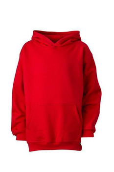 Kinder Kapuzensweatshirt ~ rot XS