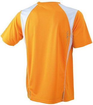 Sportliches Laufshirt Funktional ~ orange/wei S