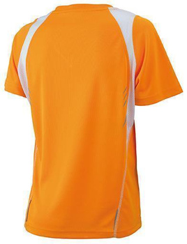 Damen Laufshirt Style ~ orange/wei S