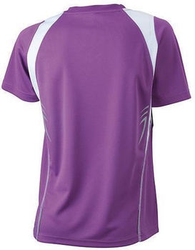 Damen Laufshirt Style ~ purple/wei S