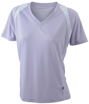 Damen Laufshirt Style ~ purple/wei M