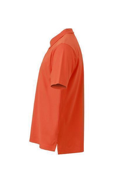 Herren Poloshirt Plain ~ dunkel-orange/blau-orange-wei 3XL