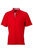 Herren Poloshirt Plain ~ rot/rot-weiß L