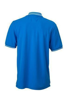 Herren Lifestyle Poloshirt von James Nicholson ~ cobalt/off-wei 3XL
