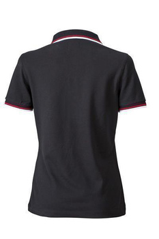 Damen Poloshirt Coldblack ~ wei,schwarz,rot XL