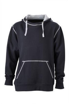 Modisches Kapuzensweatshirt ~ schwarz,grau L