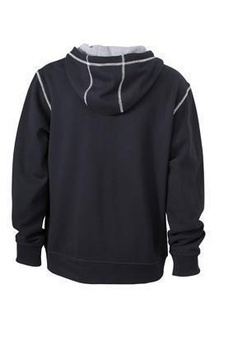 Modisches Kapuzensweatshirt ~ schwarz,grau L