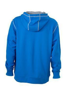 Modisches Kapuzensweatshirt ~ blau,grau S