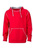 Modisches Kapuzensweatshirt ~ rot,grau XXL