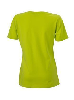 Damen T-Shirt mit Single-Jersey ~ acid-gelb S