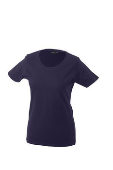 Damen T-Shirt mit Single-Jersey ~ aubergine XXL