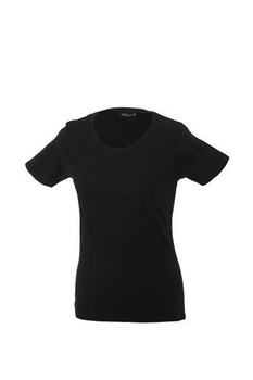 Damen T-Shirt mit Single-Jersey ~ schwarz XXL