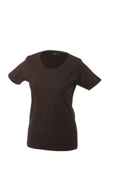 Damen T-Shirt mit Single-Jersey ~ braun S