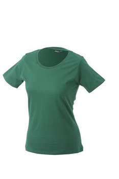 Damen T-Shirt mit Single-Jersey ~ dunkelgrn XL