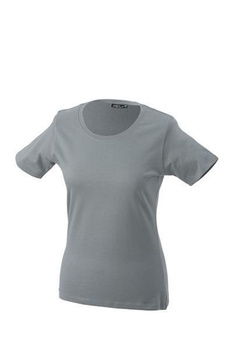 Damen T-Shirt mit Single-Jersey ~ dunkelgrau M