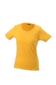Damen T-Shirt mit Single-Jersey ~ goldgelb L