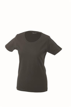 Damen T-Shirt mit Single-Jersey ~ graphite M