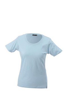 Damen T-Shirt mit Single-Jersey ~ hellblau S