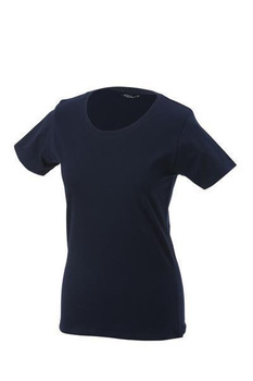 Damen T-Shirt mit Single-Jersey ~ navy L