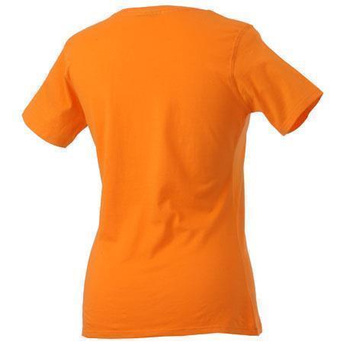 Damen T-Shirt mit Single-Jersey ~ orange M