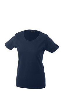 Damen T-Shirt mit Single-Jersey ~ petrol M