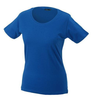 Damen T-Shirt mit Single-Jersey ~ royalblau XXL