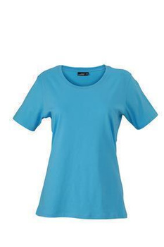 Damen T-Shirt mit Single-Jersey ~ himmelblau M
