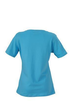 Damen T-Shirt mit Single-Jersey ~ himmelblau 3XL