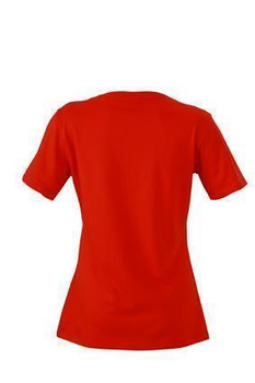 Damen T-Shirt mit Single-Jersey ~ tomatenrot S
