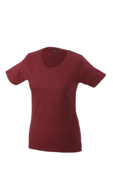 Damen T-Shirt mit Single-Jersey ~ wine L