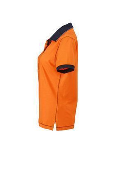 Damen Poloshirt Urban ~ orange/navy S