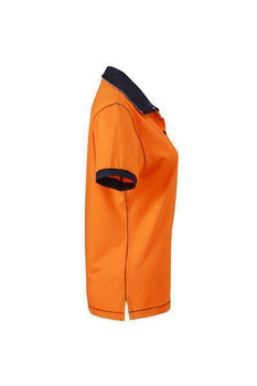 Damen Poloshirt Urban ~ orange/navy XL