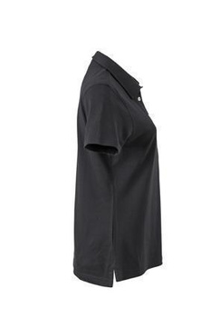 Damen Poloshirt Plain ~ schwarz/wei XL